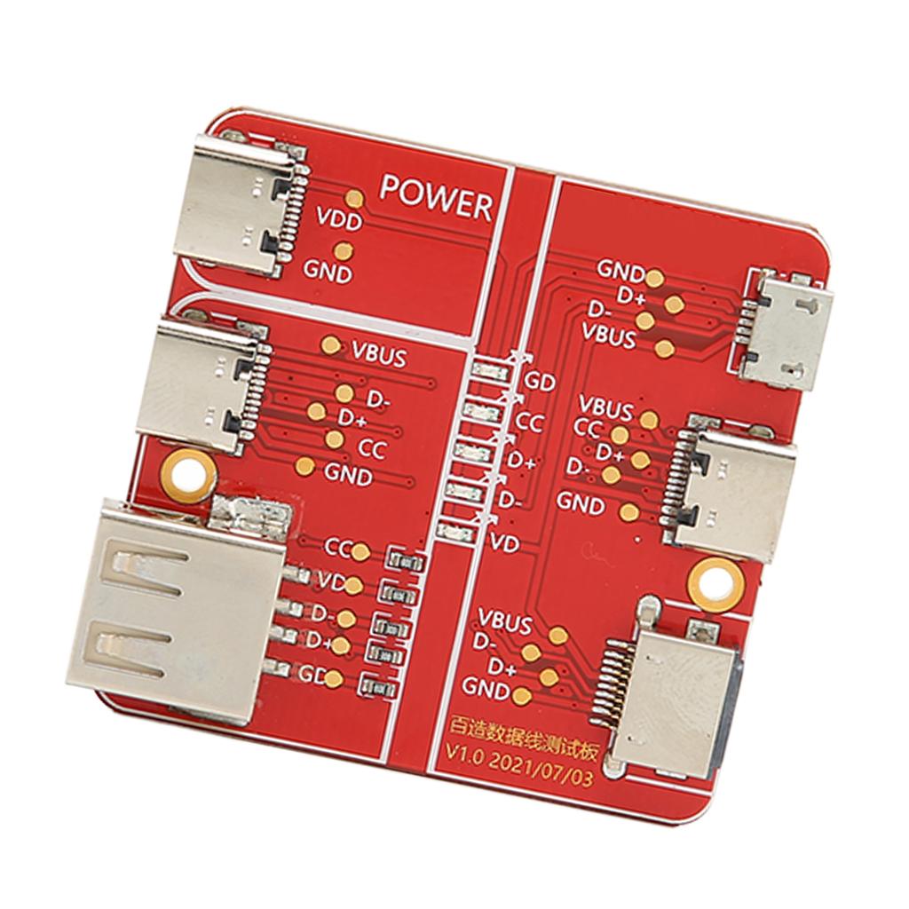 Charging Test Card 3 In 1 Data Wire Test Fixture Accurate Type C Micro for IOS Interface