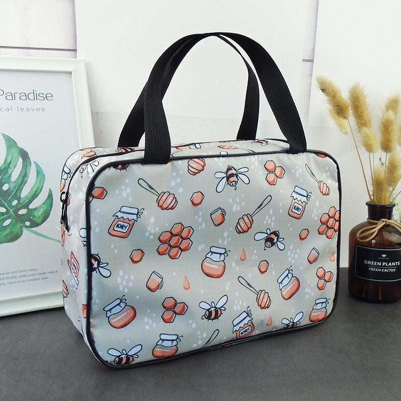 

Портативный органайзер большой вместимости для душа и туалетных принадлежностей для мужчин и женщин серый