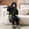 Set Pijamale Flanel Copii Băieți Fete Cald Mânecă Lungă Bluza Și Pantaloni Îmbrăcăminte de Noapte Iarnă Acasă Îmbrăcăminte de Noapte