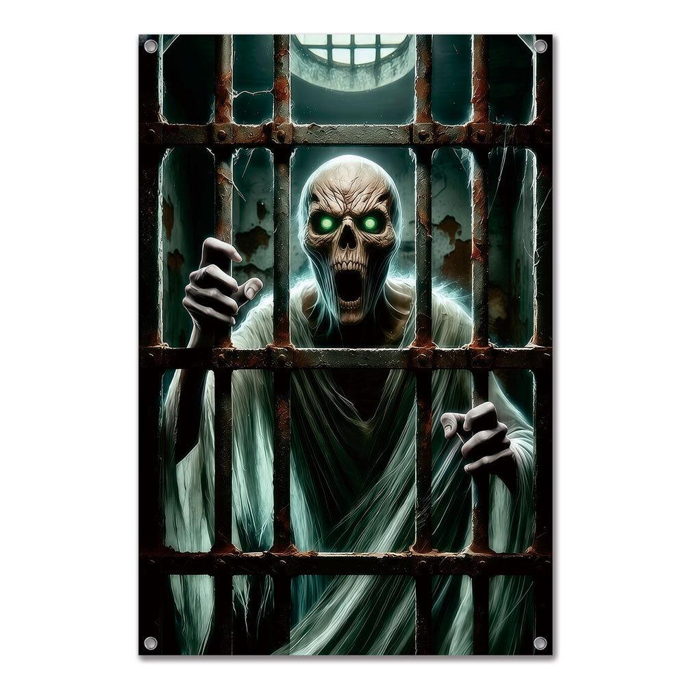 Multicolor Fake Window Banner Large Size Halloween Party Backdrop Party Ornament