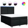 Maison Exclusive - Sommier à lattes de lit avec matelas Noir 140x200 cm Tissu