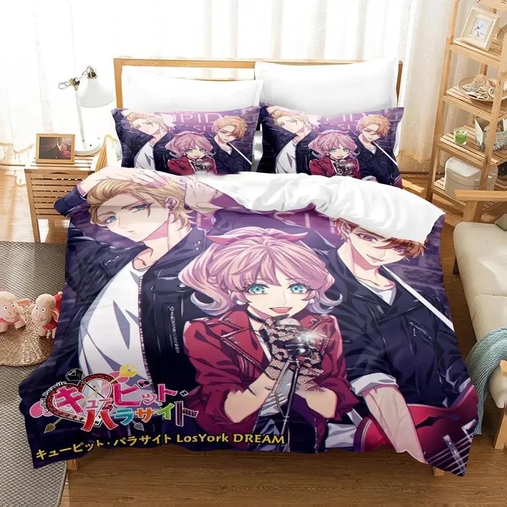 

Аниме Игра Cupid Parasite Постельный комплект Пододеяльник Комплект для кровати Покрывало Наволочка Одеяло Кинг Квин Размер Мальчики Взрослый Постельное белье 70x133cm 2pcs