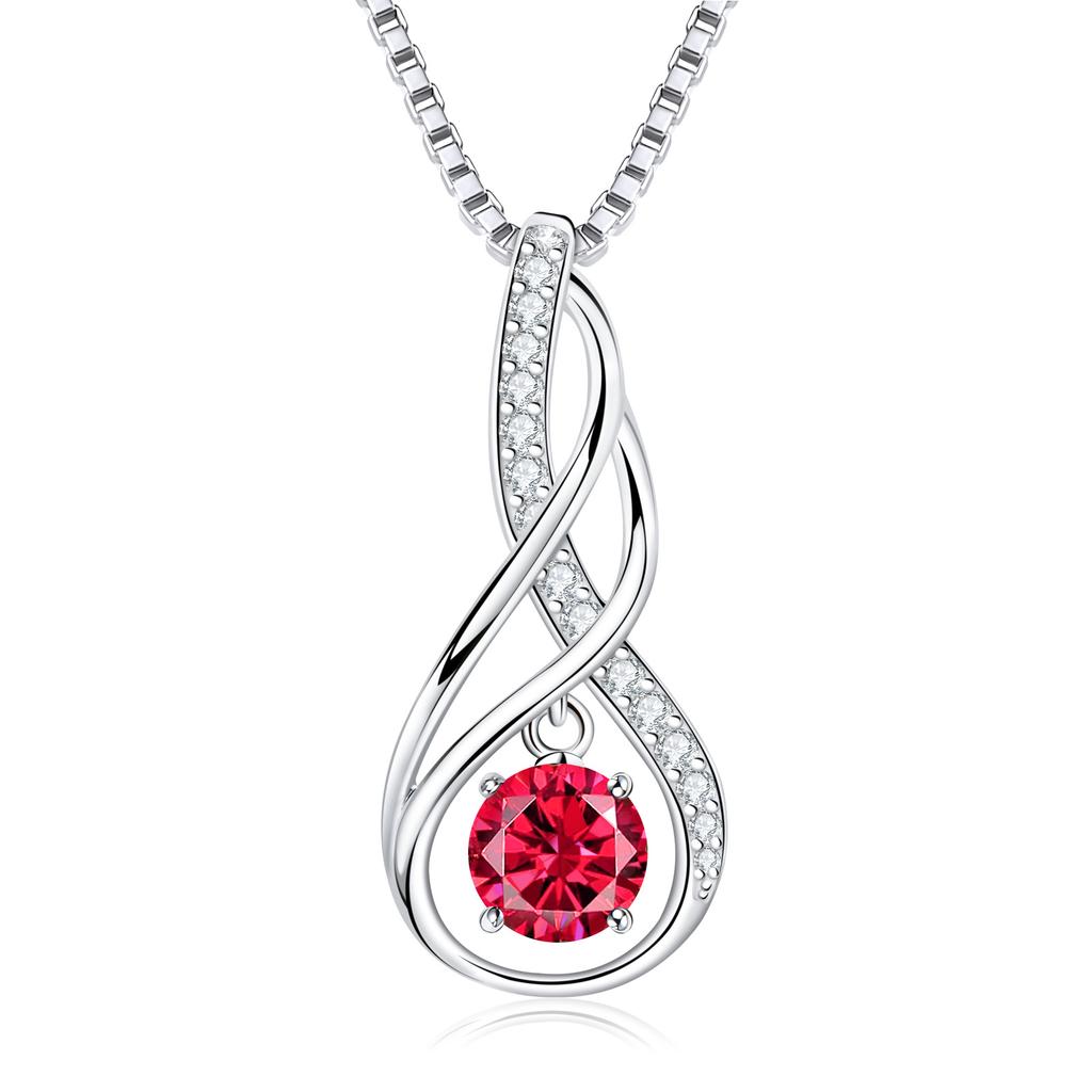 S925 Sterling Silver Women's Necklace Trendy Zircon Cross Pendant Birthday Gift European American