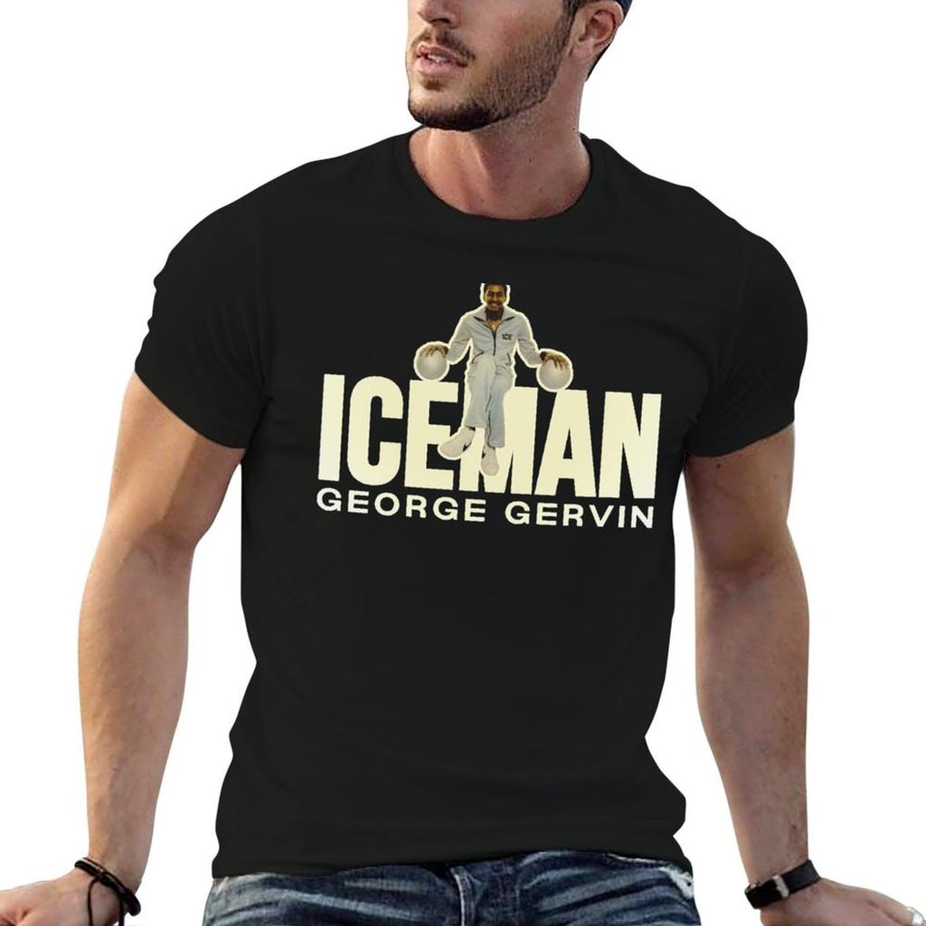 Iceman George Gervin T-Shirt Sweat Resistant Workout Tee Shirt