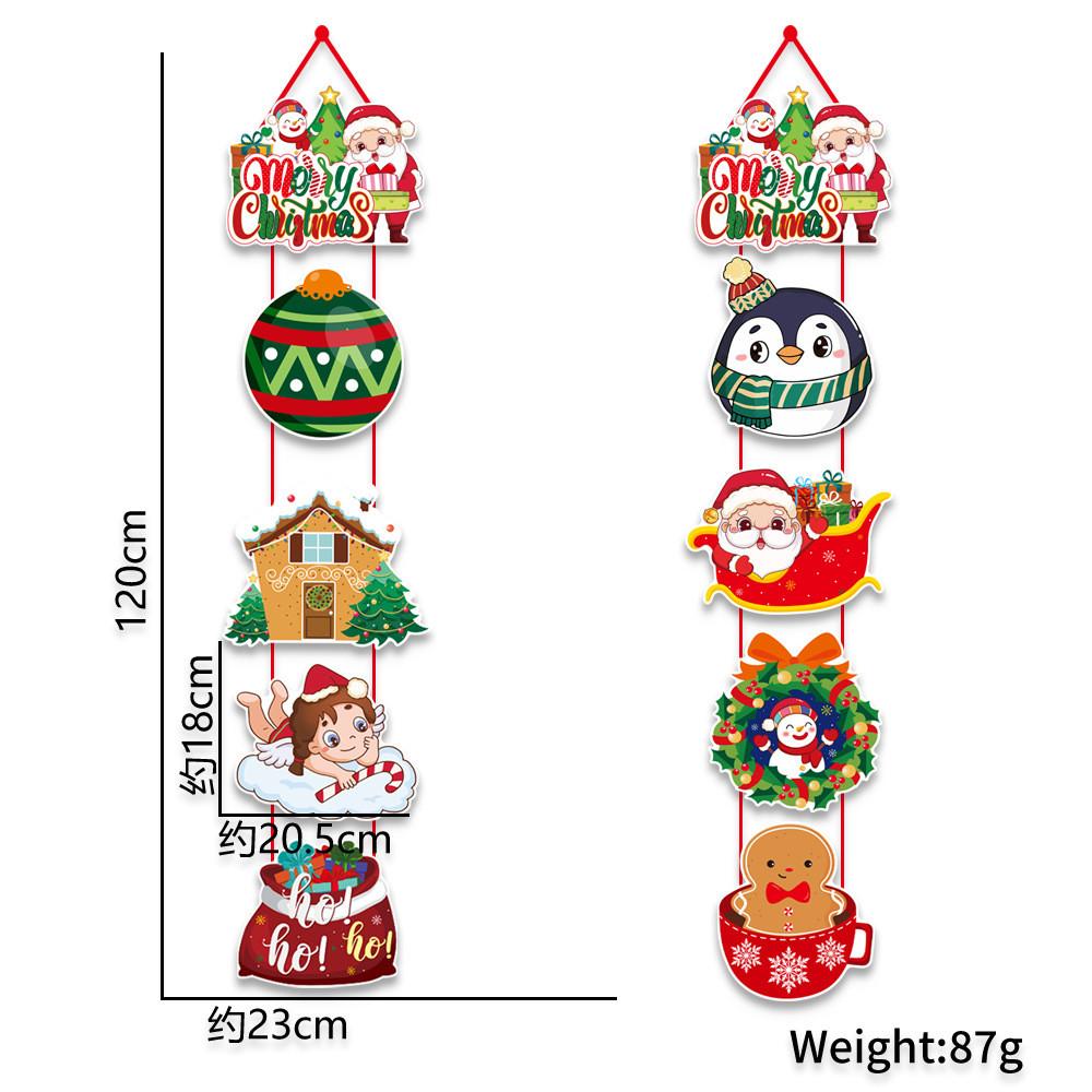 Christmas Paper Elegant Door Banners With Beautiful Santa And Tree Themes For Holidays