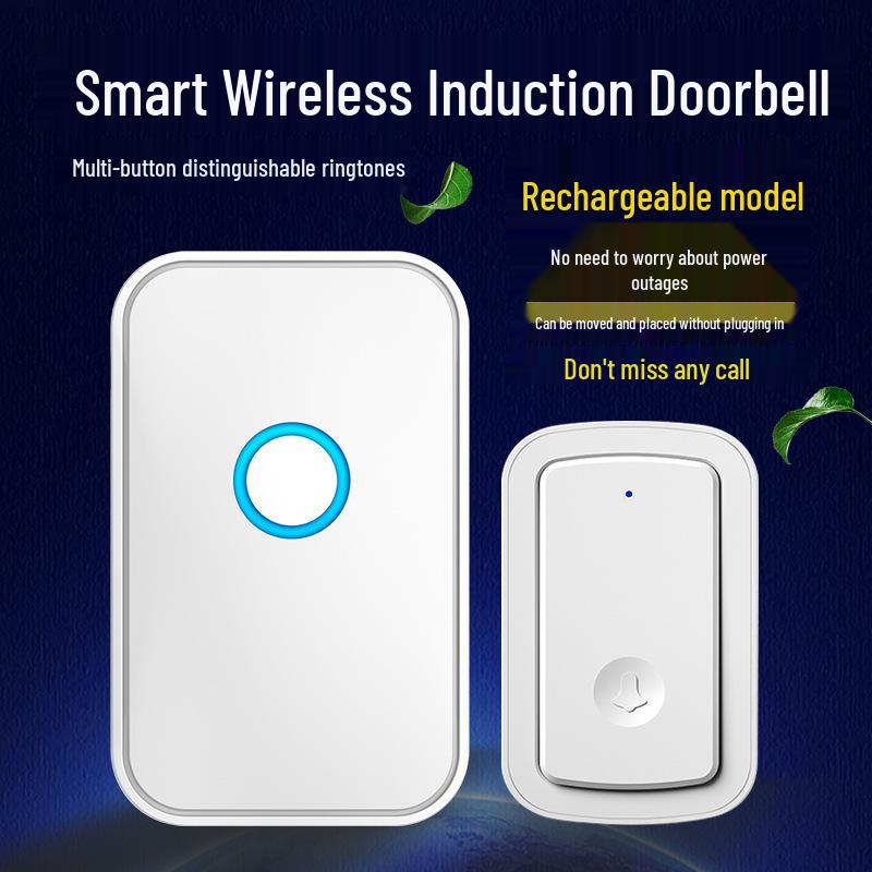Rechargeable Wireless Doorbell – Long-Range, Waterproof, for Homes & Villas, Ideal for Elderly No