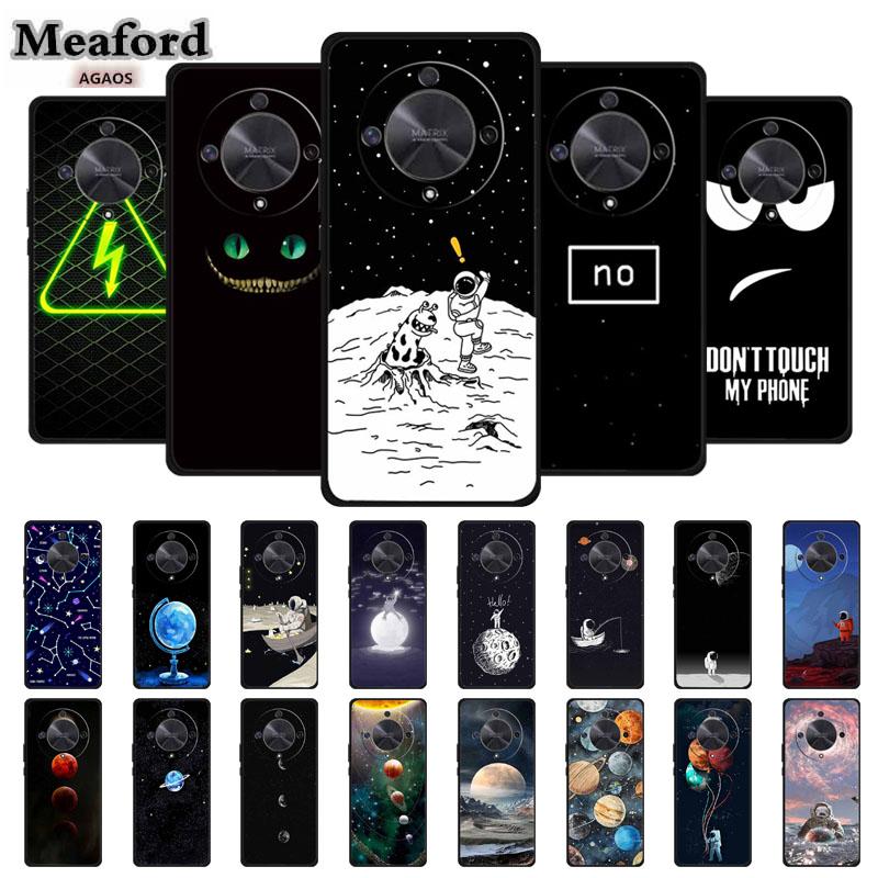 Gift Phone Cases for Honor X9a TPU Soft Silicone Back Cover for Huawei Honor X9 X 9A Funda Honor X9b X 9 a b Coque Spaceman Moon