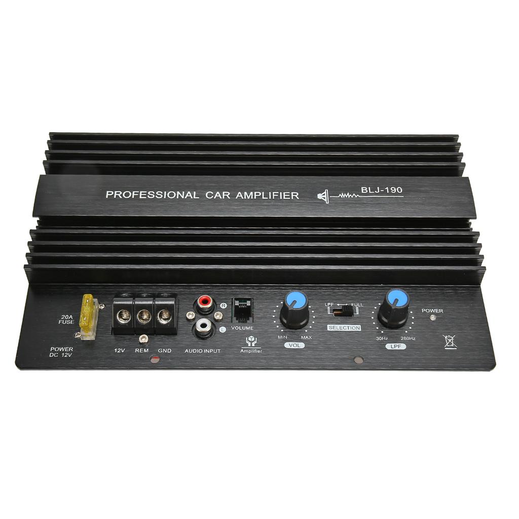 12V 300W Car High Power Amplifier DIY Car Bass Sub Woofer Board for 8‑12 Inch Bass Speaker Double Voice Coil Speaker