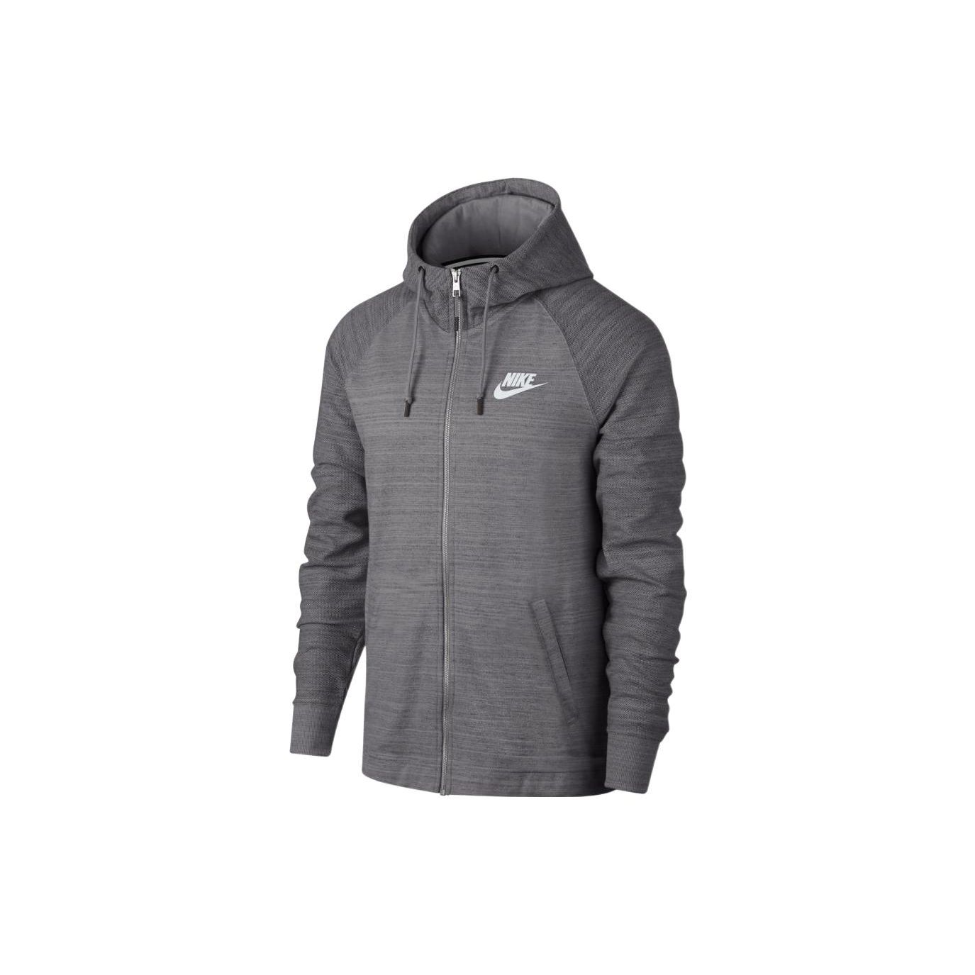 Nike Sportswear Men s Full-Zip Hooded Jacket Dark Grey Heather AQ8392-036 S