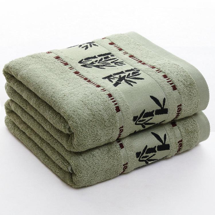 Thickened Bamboo Fiber Jacquard Bath Towel (70x140cm) for Adults - Vacuum Packed for Summer