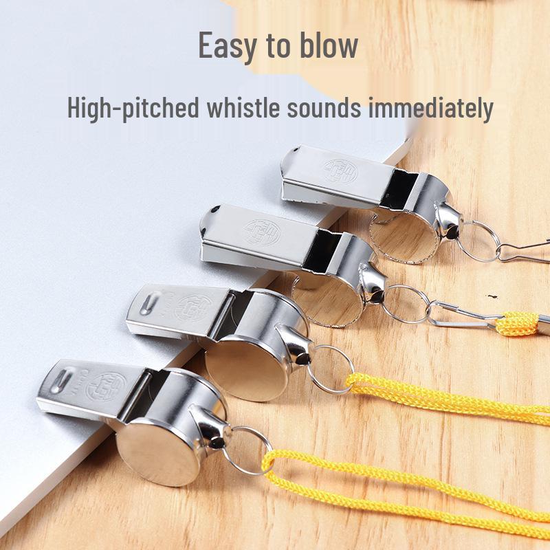Metal Outdoor Survival & Sports Whistle - Ideal for Coaches, Referees, and Emergency Situations