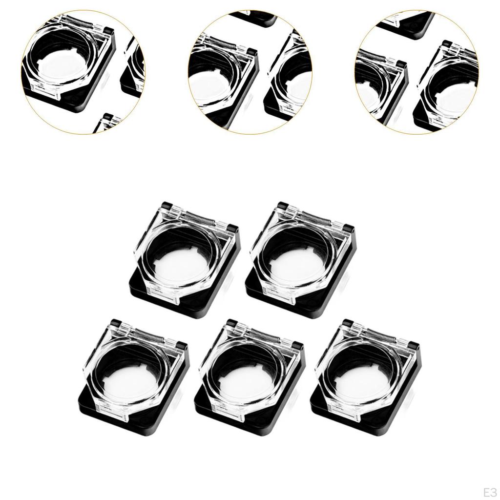5 Pieces Push Button Dustproof Switch Cover 22mm Protection for Logistics