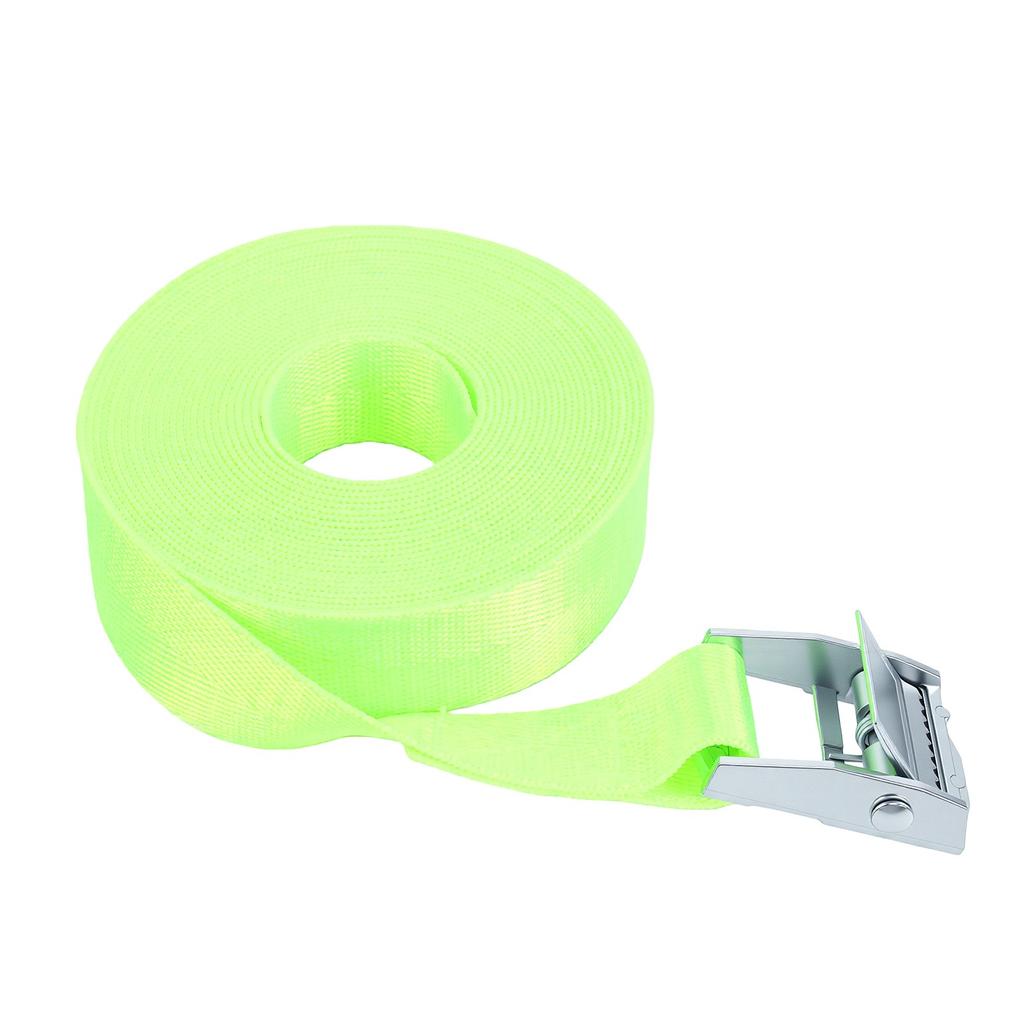 4 Pcs Ratchet Tie Down Strap 16.4ft 551 Lb Safe Working Load Heavy Duty Lashing Straps for Cargo Fluorescent Green
