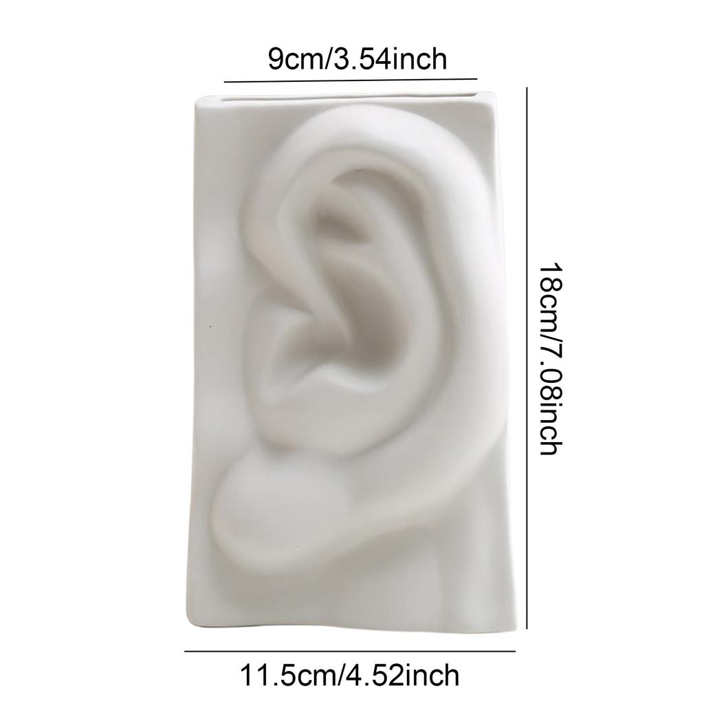 Ceramic Flower Vase Human Face Vase Minimalist Decorative Hydroponic Flower Arrangement Container