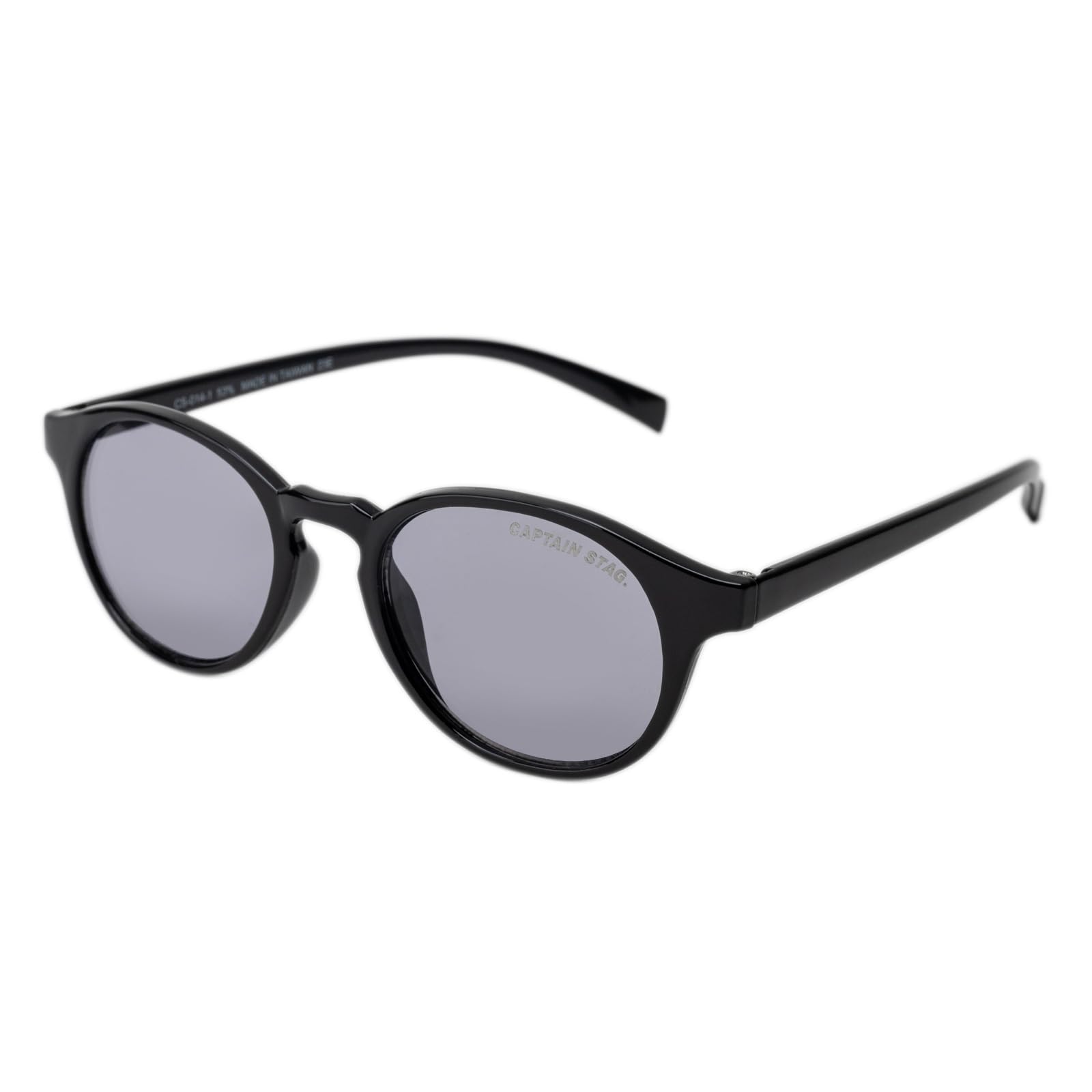 

Captain Stag Men s UV Protection Sunglasses with Case, Stylish Brand, for Driving, Outdoor Activities, Sports, Plastic Frame, Black, CS-014-1