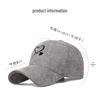 Unisex Versatile Corduroy Heart Baseball Cap with Hard Brim, Adjustable for Sun Protection In Spring and Autumn.