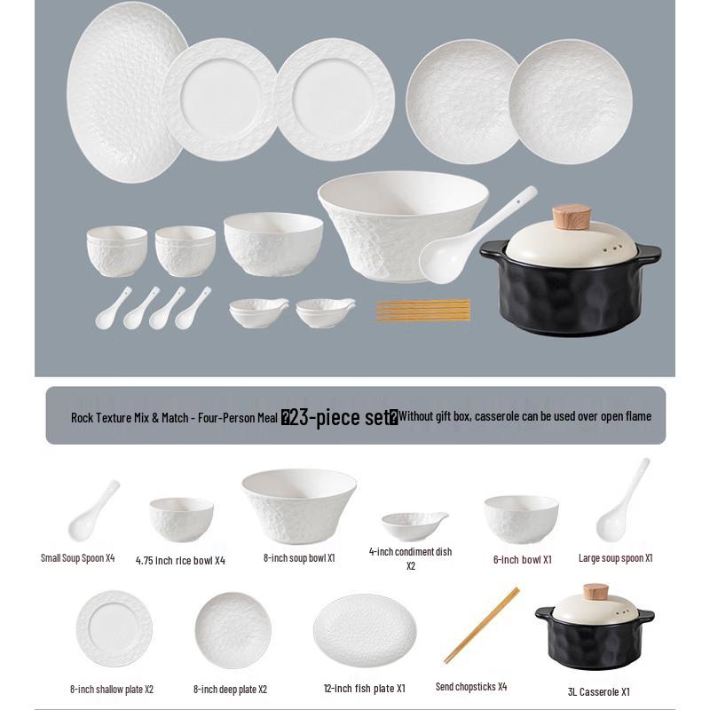 Huazao Baijia AQ Ceramic Dinnerware Set