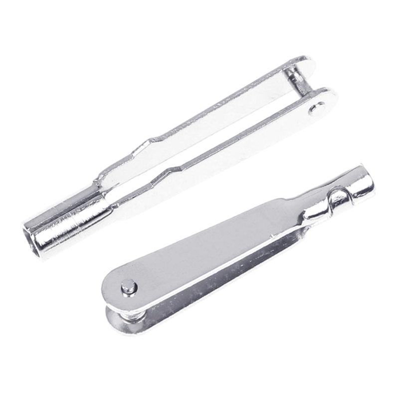 10Pcs Metal Iron Clevis Chuck Pull Rod Connectors Clamp Horn Alloy Screw Accessories Kit for Aircraft Car Model