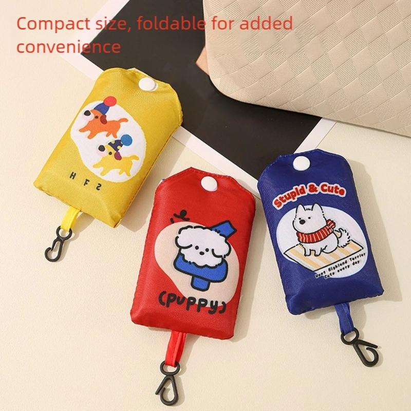 Portable Cartoon Storage Bag Foldable Travel Organizers For Underwear Accessories Multipurpose Polyester Shopping Toted
