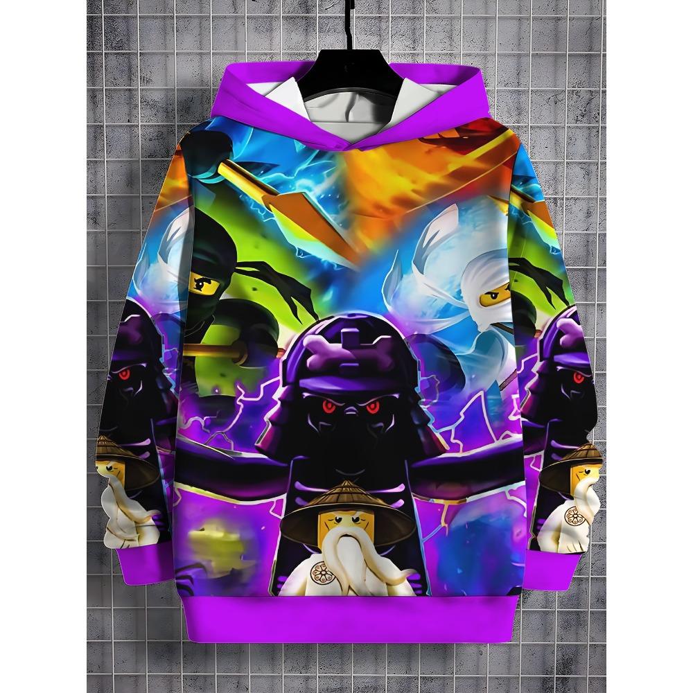 3D Print Cartoon Game All Seasons N-ninjagos Children Casual Sweatshirt Cool Pullover Tops Unisex Clothes Boy Girl Hoodies