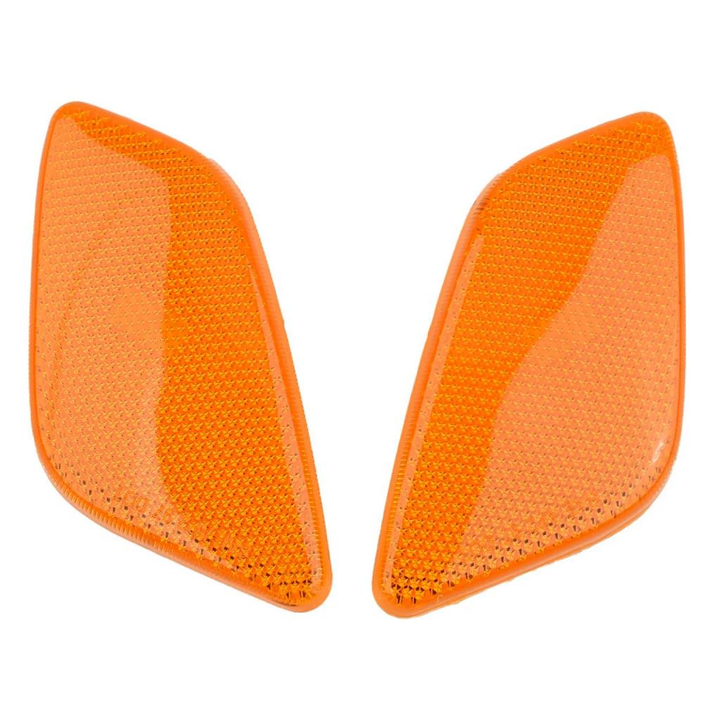 2Pcs For 97-06 Jeep Wrangler Fender Signal Parking Side Marker Light Lens Amber