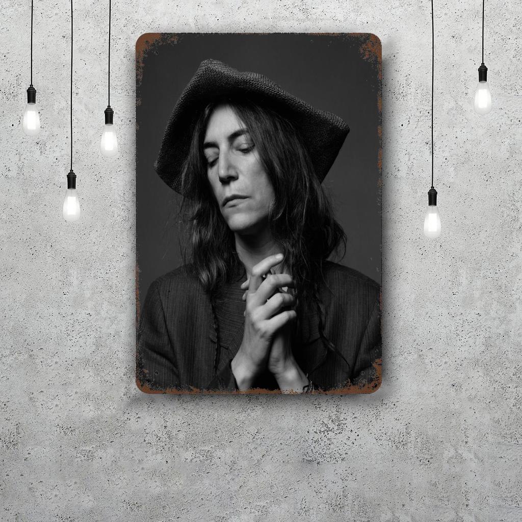 Patti Smith Retro Vintage Tin Sign Poster Decorative Plaque Metal Plate Wall Decor
