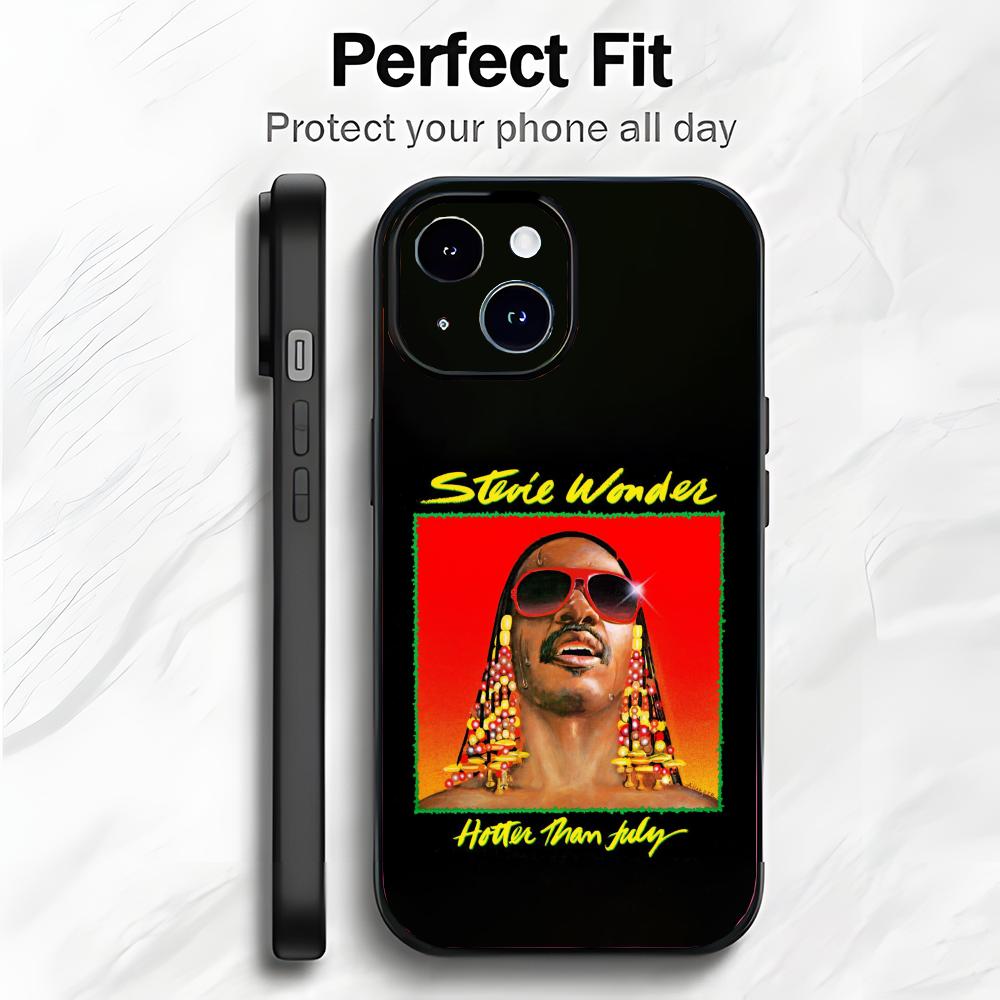 Wonder Music S-Stevie Wonder Etui na Telefon Etui na Telefon Miękkie Opakowanie Lekkie Dla iPhone17 16 15 14 13ProMax