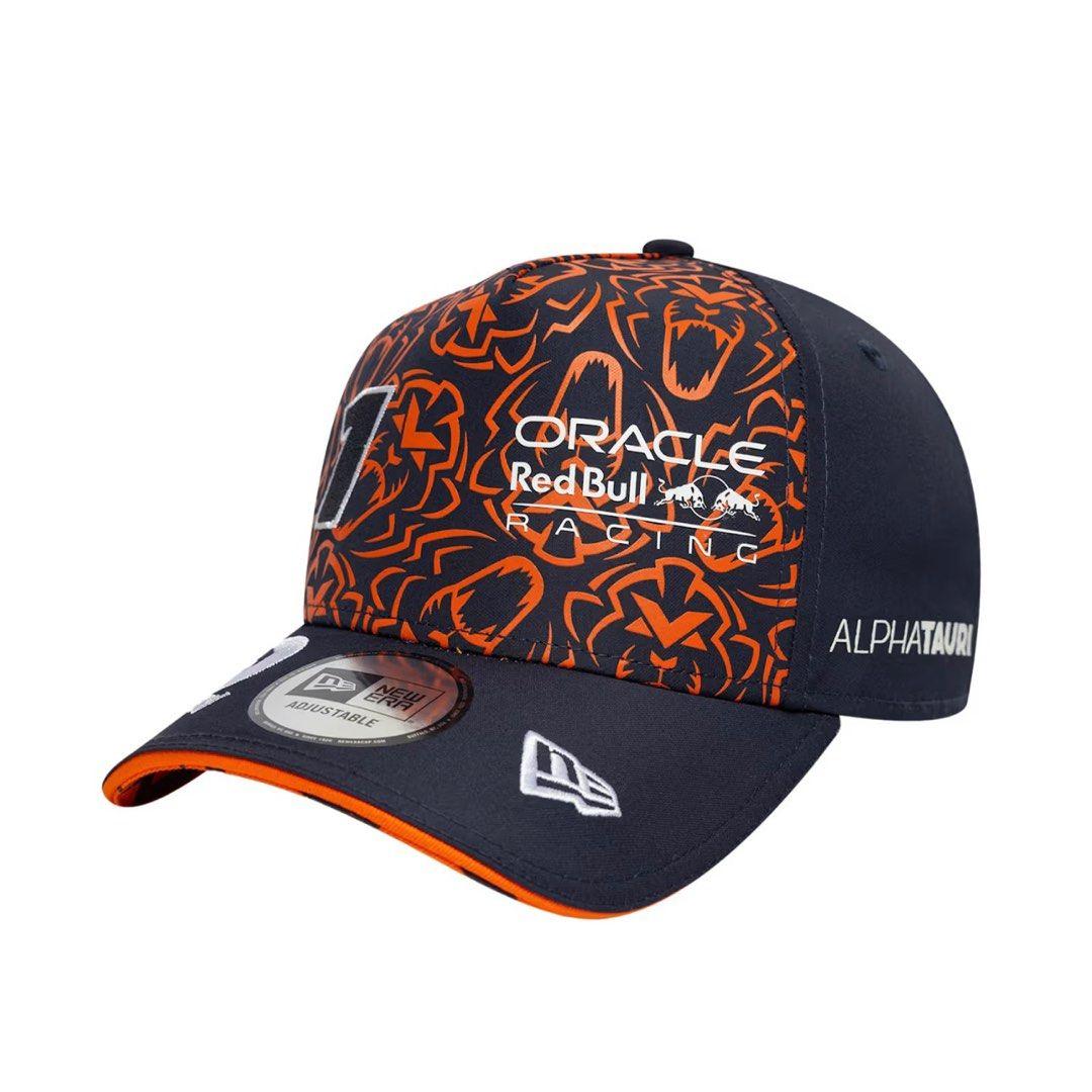 Red Bull Racing F1 2025 Offici&euml;le Max Verstappen Oranje Leeuw Coureur Pet Unisex Baseballpetten One Size