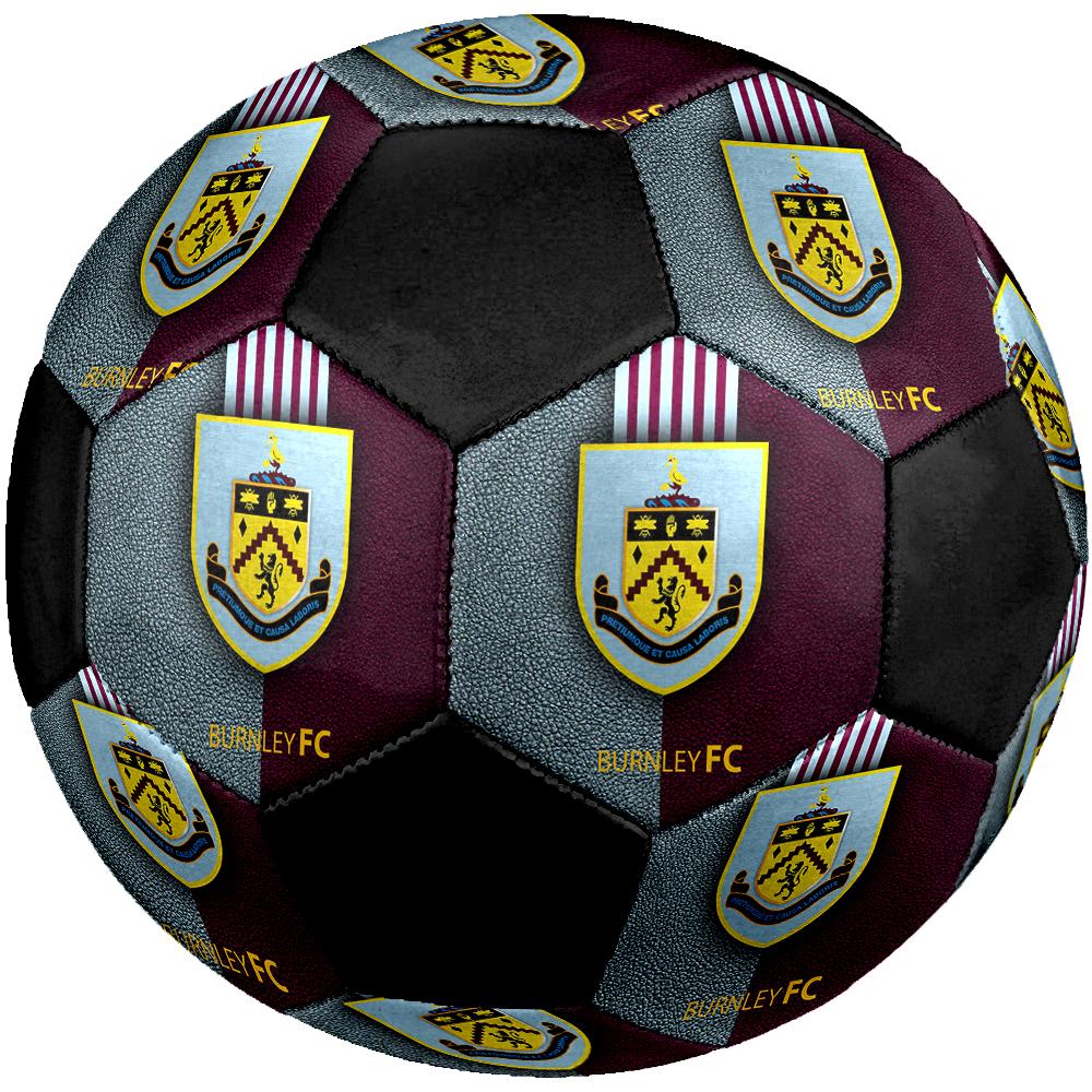 Burnley Football Club Soccer Ball, colorful, suitable for all ages, machine-stitched, PVC material, competition grade, durable and high bounce