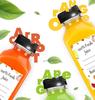 12 Plastic Juice Water Bottles with Lids, 350ML Reusable Water Bottles