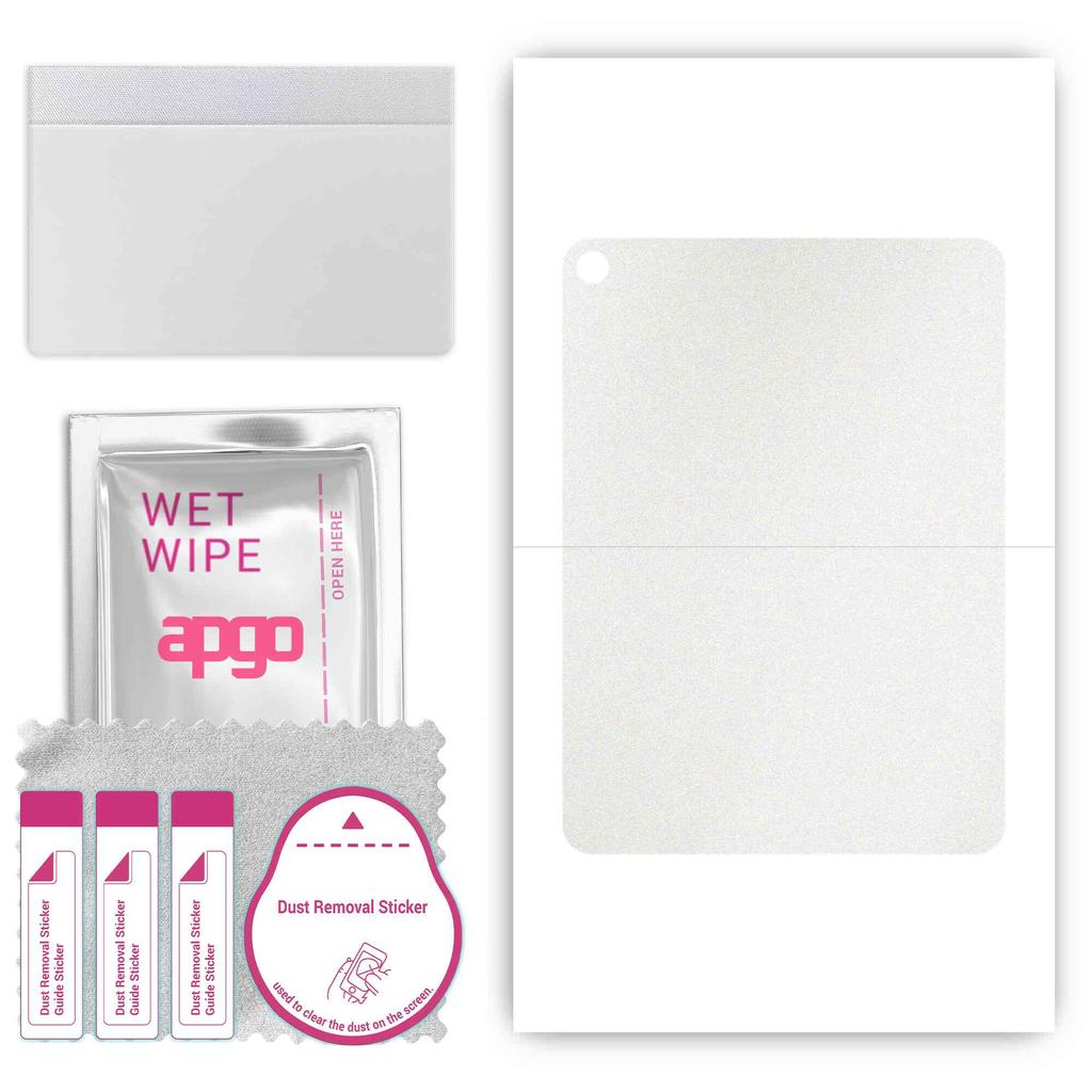 apgo Protective Skin Sticker for the back compatible with Apple iPad Air, Wrap Film, Foil, Vinyl - Pattern Matte Transparent