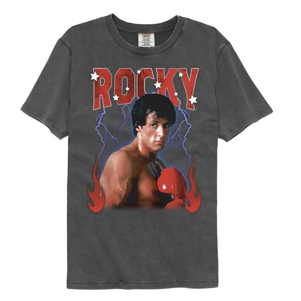 Rocky - Lightning Flames - American Classics - Solid Gray Short Sleeve Com 150