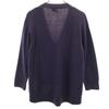 LANVIN Made in Italy Wool Blend Long sleeve knit cardigan S purple Women Used
