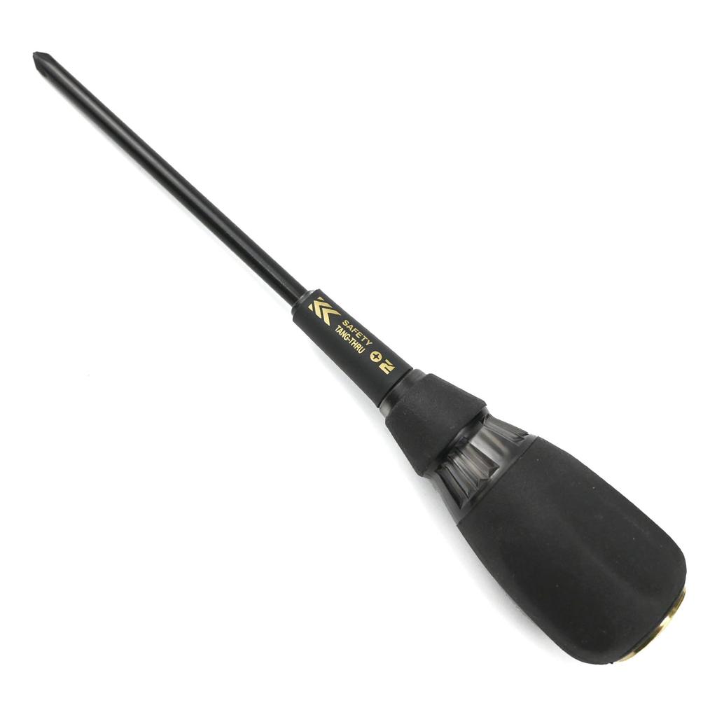 Fujiya Safety Penetration Driver, Black Gold, +2 x 150mm, 526SK-BG, Ideal for Switchboards, Electrical Work, and Telephone Installation