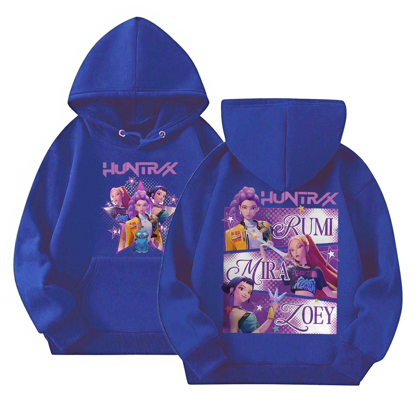 

Детский повседневный пуловер с круглым вырезом и принтом, с длинными рукавами и капюшоном 140 тёмно-синий