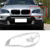Car Front Headlight Cover Lampshades Lamp Shell Headlights Lens Cover For BMW X5 E70 2008-2013