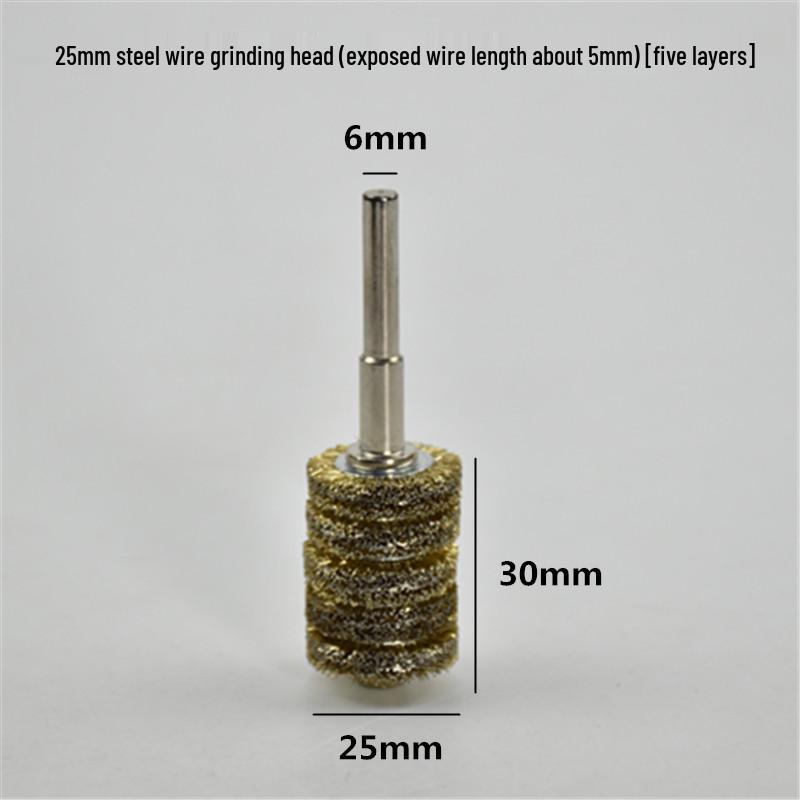 Electric Steel Wire Brush with Handle - Rust Removal, Polishing, and Cleaning.