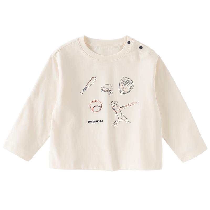 Мальчишеская хлопковая футболка с длинным рукавом DAVE & BELLA, 5A, антибактериальная 130cm