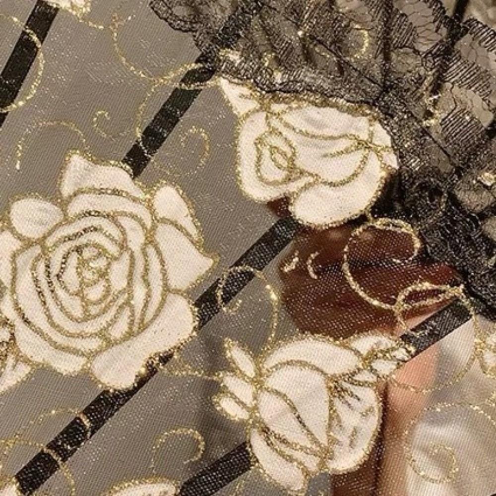 Fashion Floral Pattern Lace Hand Fan Tassel Design Small Size Folding Fan Chinese Style Foldable Decorative Fan Photo Props