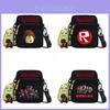 Bolsa de Ombro Roblox em Lona Com Estampa de Personagem de Jogo em Letra Para Uso Casual em Viagens e na Escola