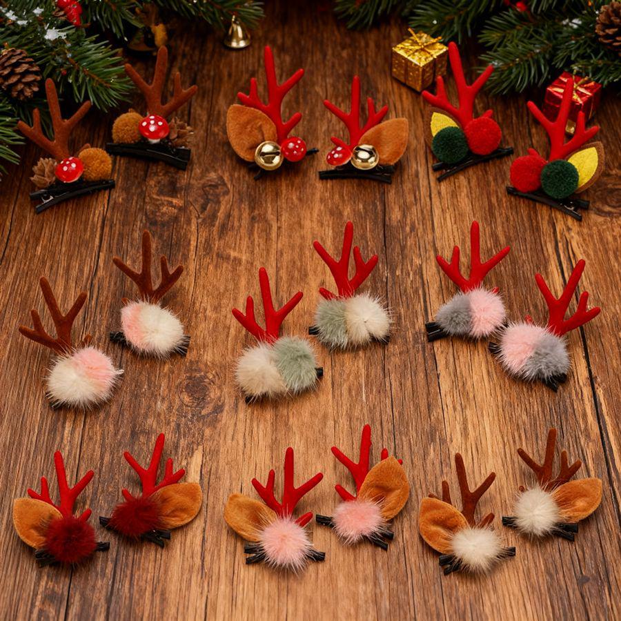 Mori Style Christmas Antler Hair Clip – Sweet and Cute for Adults and Kids