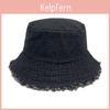 Vintage Denim Fisherman Hat For Summer Sun Protection Breathable Cotton For Outdoor Activities