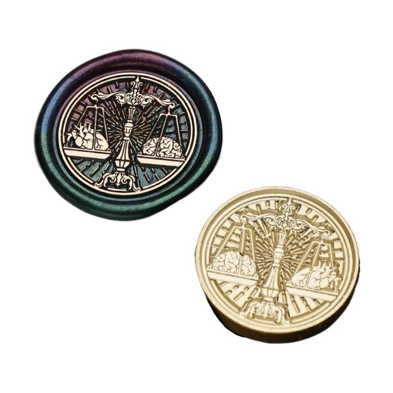 Präge Siegelwachs Stempelkopf Metall Siegelstempel Wachssiegel Stempelkopf Ersatz zum Versiegeln von Umschlägen & Grußkarten