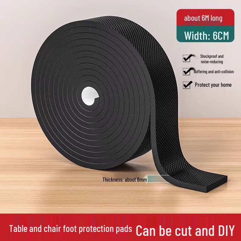 Non-Slip Silent Furniture Pads: Thickened, Wear-Resistant Leg Covers & Anti-Collision Stickers for Chairs, Stools, Sofas, and Tables