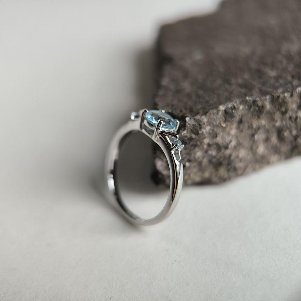 Серебряные серьги с натуральным топазом 2.117ct (2179467)