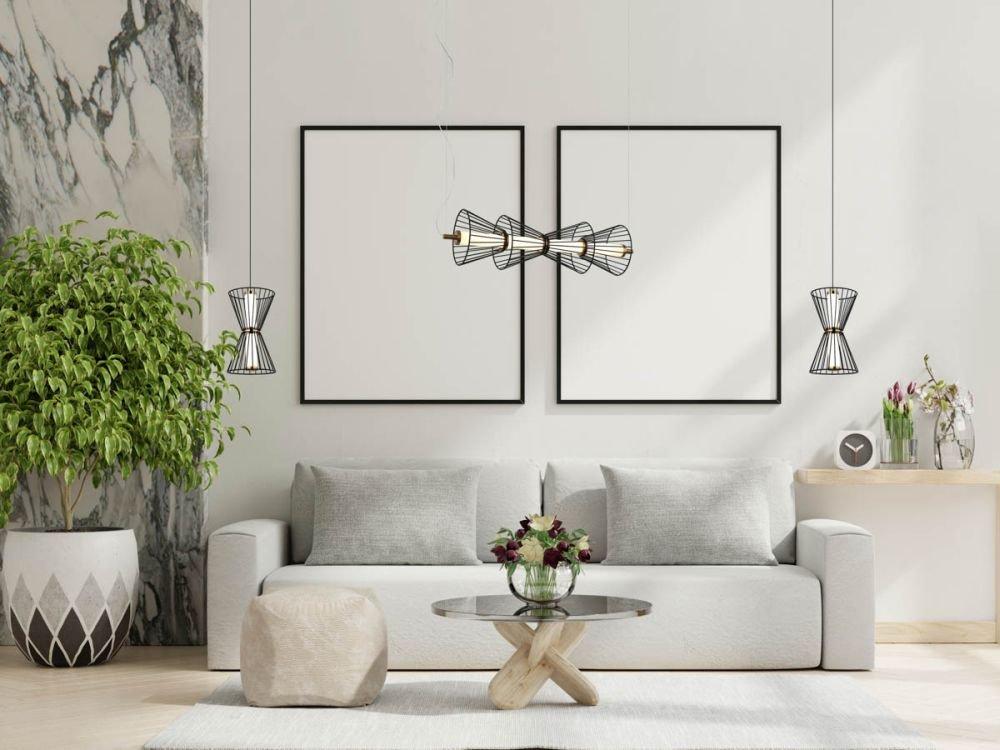 Lampa wisząca LED 8W SANKE PND-63849-2-BK Italux