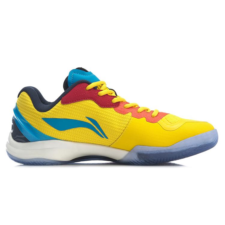 Li Ning Low Top Running Shoes Unisex Yellow Red Blue AYAP013-4