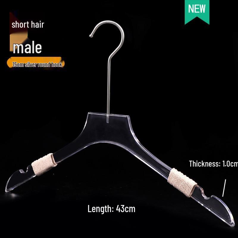 Acrylic Non-slip Hangers for Children's, Men's, and Women's Clothing