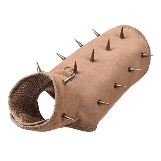

Adjustable Dog Spike Vest Protective Anti-Bite & Anti-Fighting Apparel with Rivets Breathable Safety XS