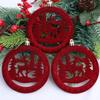 3pcs Cute Christmas Tree Hanging Deer 10cm Xmas Gift Ornaments  Home New Year Decor